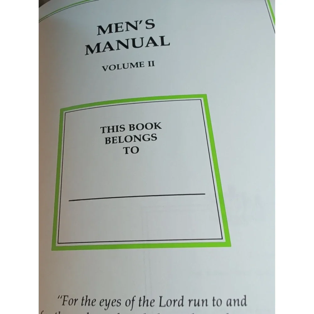 Vintage Men's Manual 3 Vol Set Institute Basic Youth Conflicts HC USA Brown